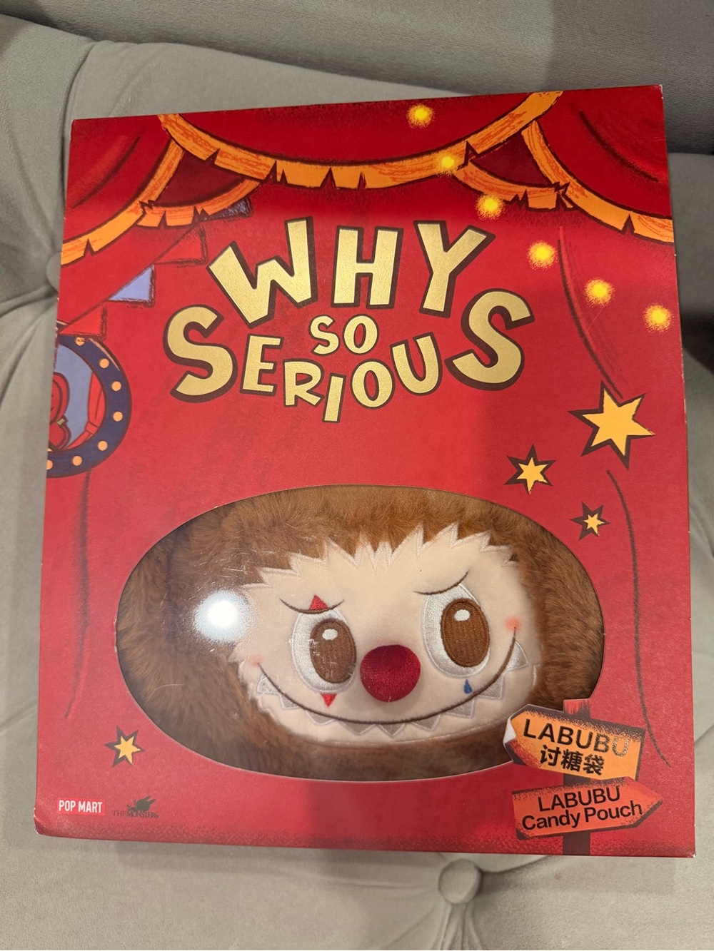 POPMART Why So Serious Labubu Plush Candy Pouch